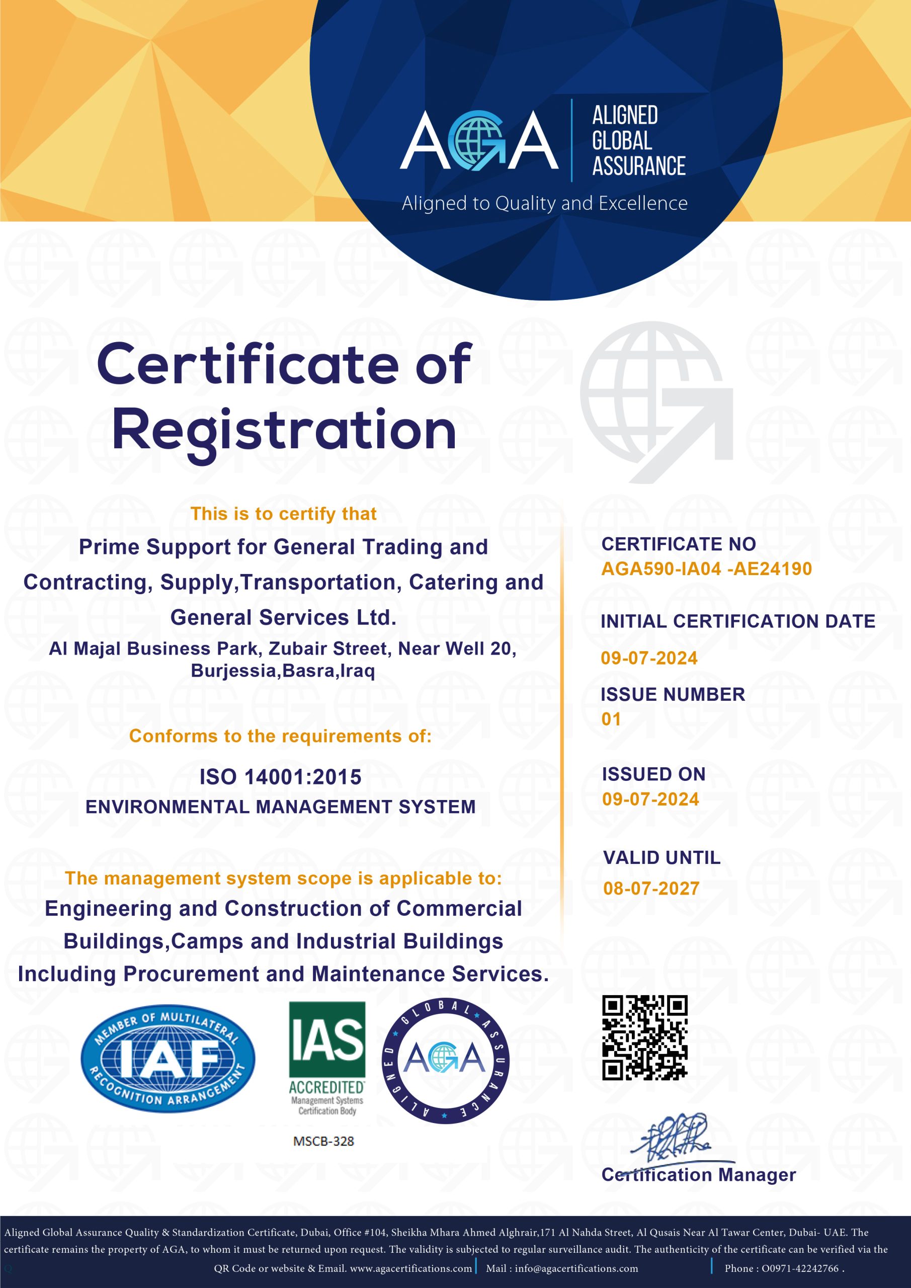ISO 14001:2015 - Environmental Management System